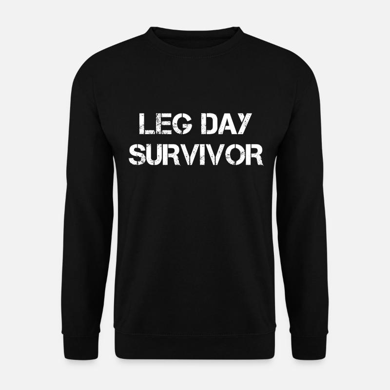 Leg Day Survivor - Unisex Sweatshirt - black