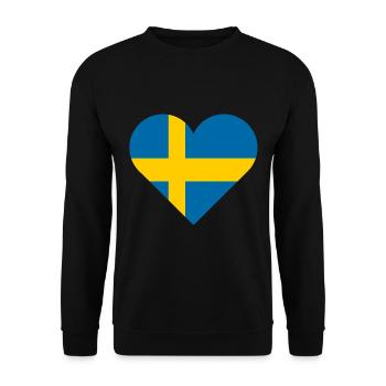 Suède - Sweat-shirt Unisexe - noir - Devant - Alina (178cm) & Michal (187cm)