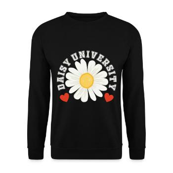 Hobbygärtner Garten Gärtner Gänseblume - Unisex Pullover - Schwarz - Vorne - Alina (178cm) & Michal (187cm)