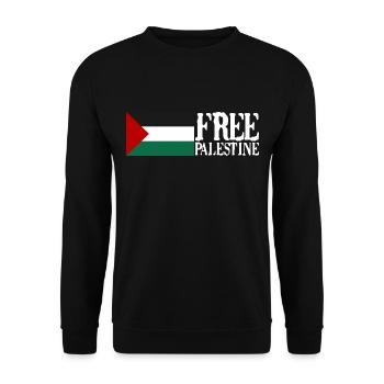 Mohammed Gaza strip Israel Free Palestine - Unisex Sweatshirt - black - Front - Alina (178cm) & Michal (187cm)