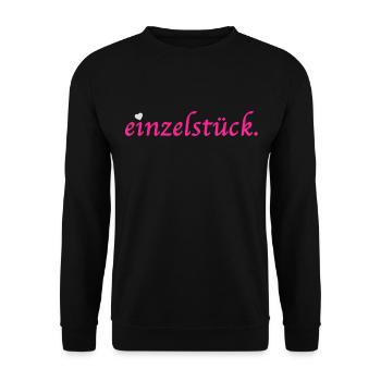 einzelstück - Unisex Pullover - Schwarz - Vorne - Alina (178cm) & Michal (187cm)