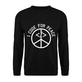 Programmer Coder Software Developer - Unisex Sweatshirt - black - Front - Alina (178cm) & Michal (187cm)