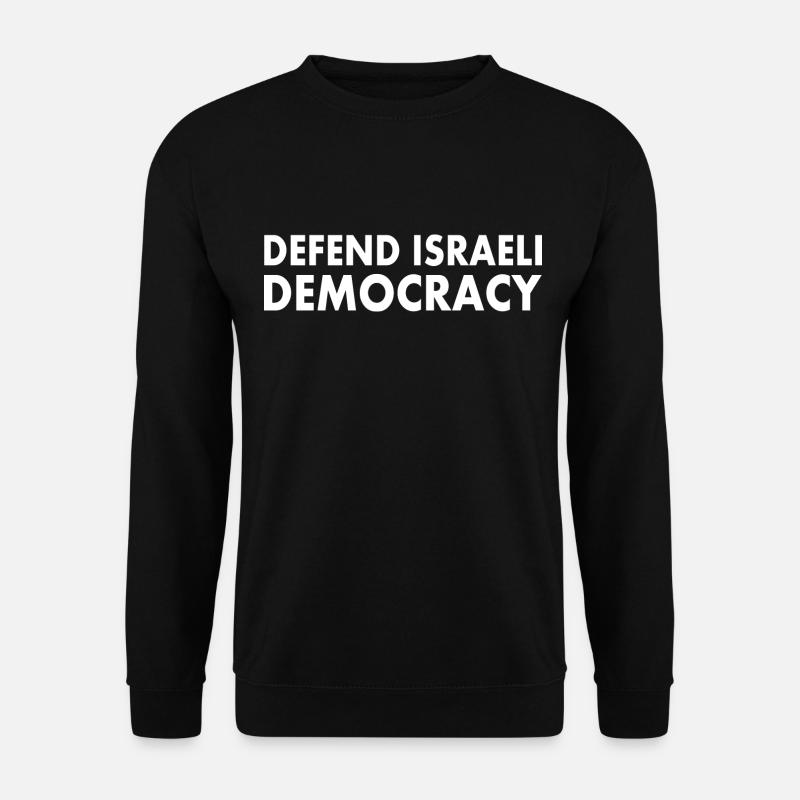 Defend israeli democracy - Unisex Sweatshirt - black