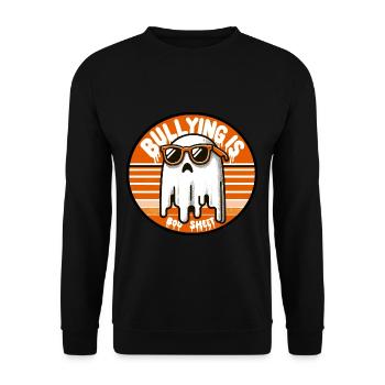 L’intimidation est une feuille de boo - Sweat-shirt Unisexe - noir - Devant - Alina (178cm) & Michal (187cm)