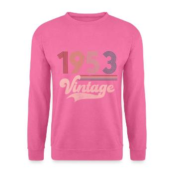 Vintage Birthday 1953 - Unisex Pullover - Pink - Vorne
