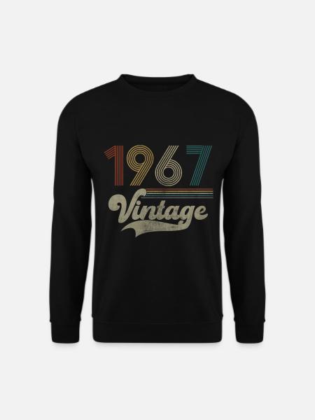 Vintage Birthday 1967 - Unisex Pullover - Schwarz