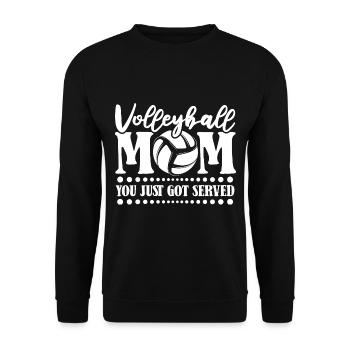 Volleyball Beach Volleyball - Unisex Sweatshirt - black - Front - Alina (178cm) & Michal (187cm)