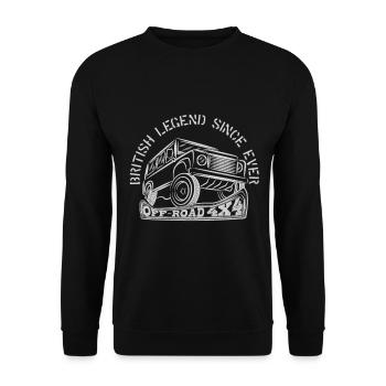 Landy LÉGENDE BRITANNIQUE DEPUIS TOUJOURS - Sweat-shirt Unisexe - noir - Devant - Alina (178cm) & Michal (187cm)