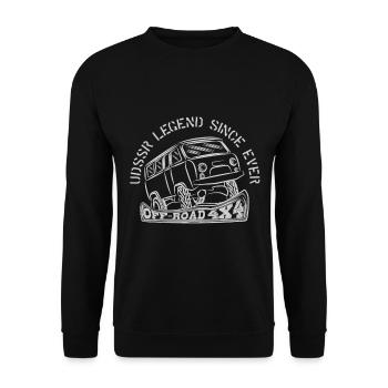 LA LÉGENDE DE L’URSS DEPUIS TOUJOURS - Sweat-shirt Unisexe - noir - Devant - Alina (178cm) & Michal (187cm)