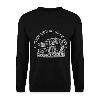 LÉGENDE BRITANNIQUE DEPUIS TOUJOURS - Sweat-shirt Unisexe - noir - Devant - Alina (178cm) & Michal (187cm)