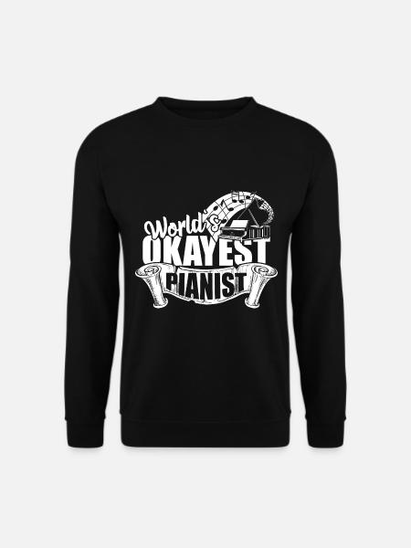 Welt okayest Pianist - Unisex Pullover - Schwarz