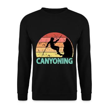 Canyoneer Canyoning - Sweat-shirt Unisexe - noir - Devant - Alina (178cm) & Michal (187cm)