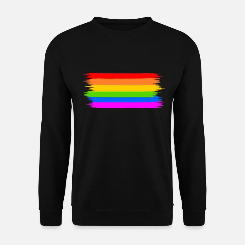 rainbow flag - Unisex Sweatshirt - black