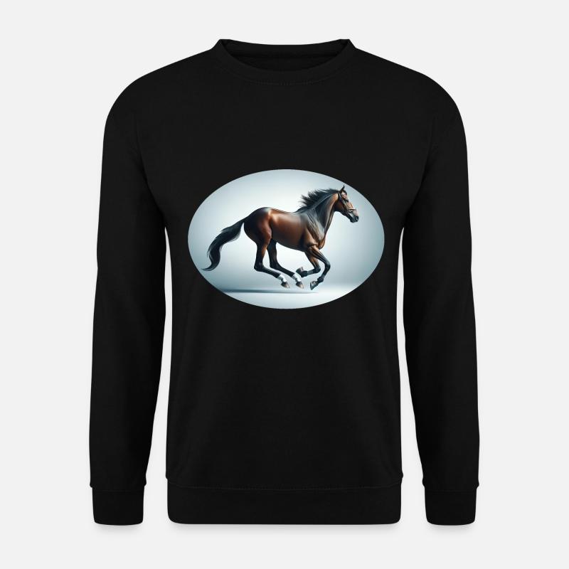 Majestic Equine Grace - Unisex Sweatshirt - black
