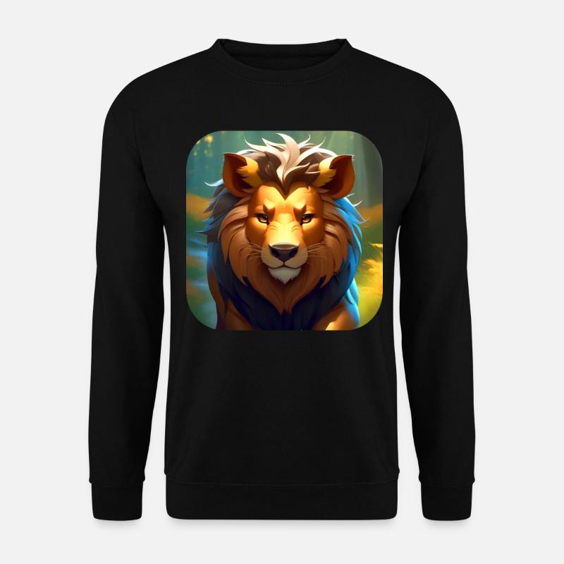 Stolzer Löwe - Unisex Pullover - Schwarz