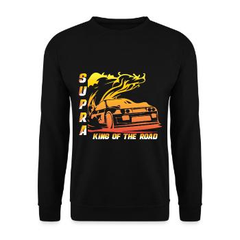 Supra - König der Straße - Unisex Pullover - Schwarz - Vorne - Alina (178cm) & Michal (187cm)