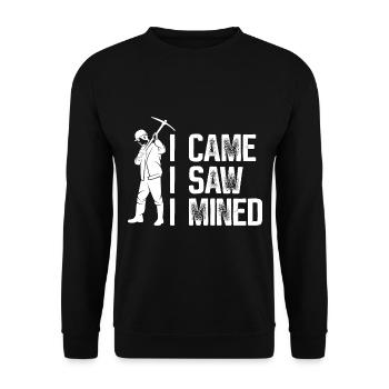 Gold Mining Gold Mine - Unisex Sweatshirt - black - Front - Alina (178cm) & Michal (187cm)
