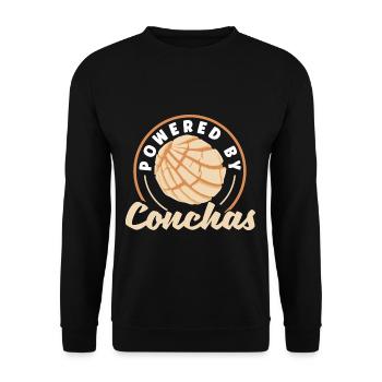 Conchas Design for a Mexican Food Lover with - Unisex Sweatshirt - black - Front - Alina (178cm) & Michal (187cm)
