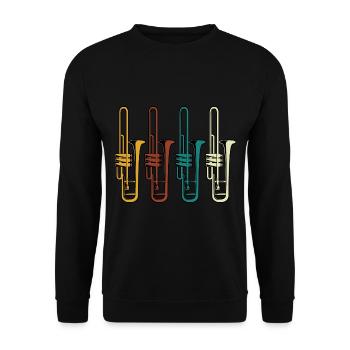 Jazz - Sweat-shirt Unisexe - noir - Devant - Alina (178cm) & Michal (187cm)