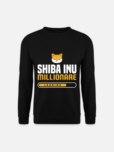 Shiba Inu Millionare Loading Cryptocurrency - Unisex Sweatshirt - black