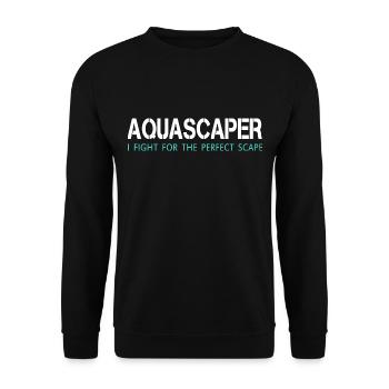 Aquascaping - Aquascaper - Aquarium - Geschenk - Unisex Pullover - Schwarz - Vorne - Alina (178cm) & Michal (187cm)
