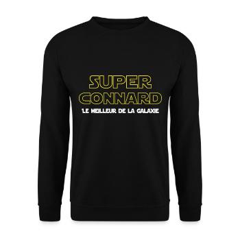 Super connard - Sweat-shirt Unisexe - noir - Devant - Alina (178cm) & Michal (187cm)