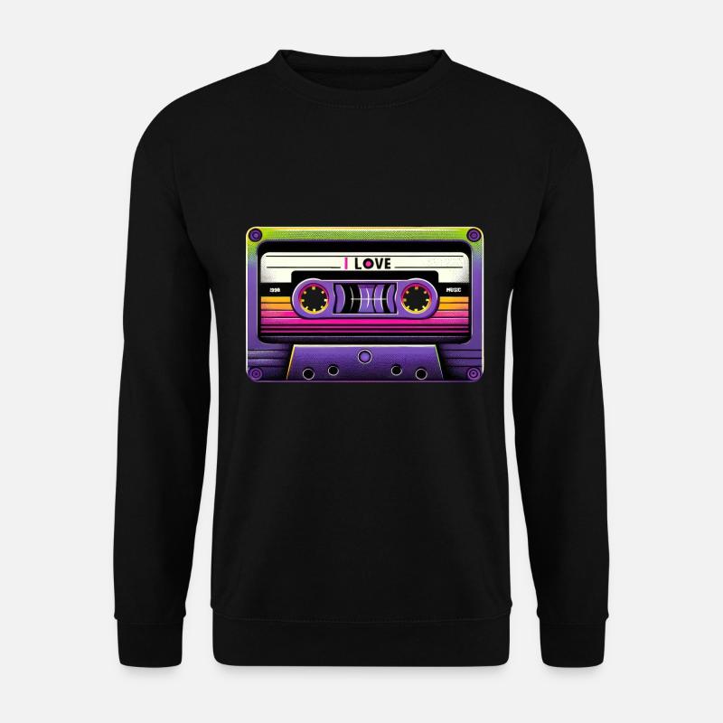 Neon Retro Mixtape - Unisex Pullover - Schwarz