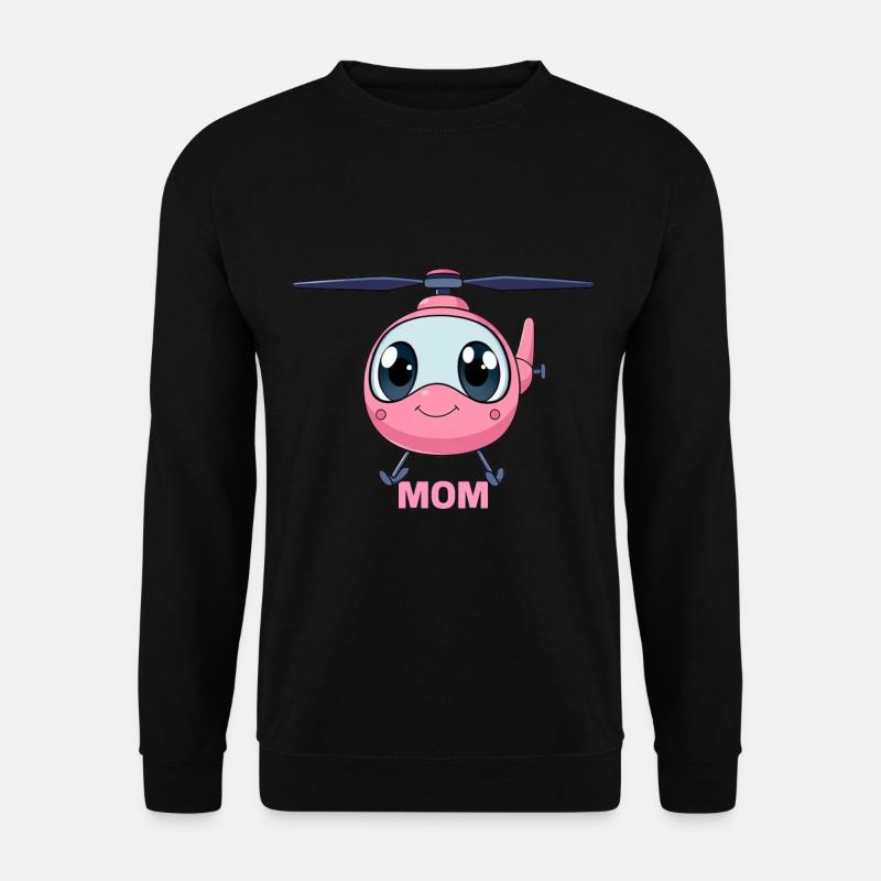 Helikopter Mütter Helicopter Mutter Hubschrauber - Unisex Pullover - Schwarz