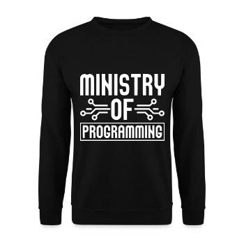Programmierer Coder Software Entwickler - Unisex Pullover - Schwarz - Vorne - Alina (178cm) & Michal (187cm)