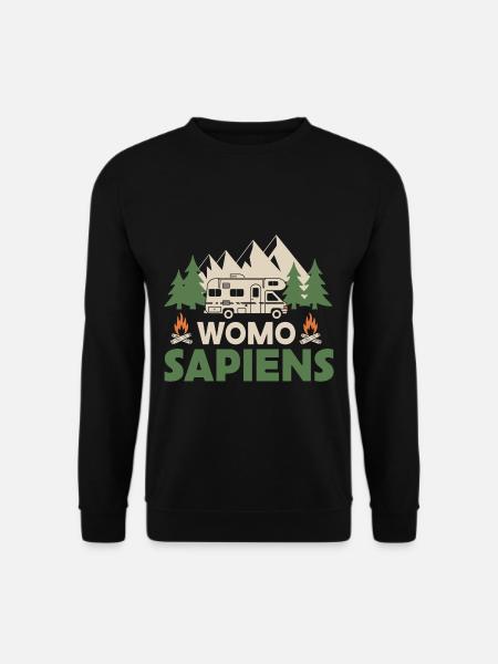 Womo Sapiens - Unisex Sweatshirt - black