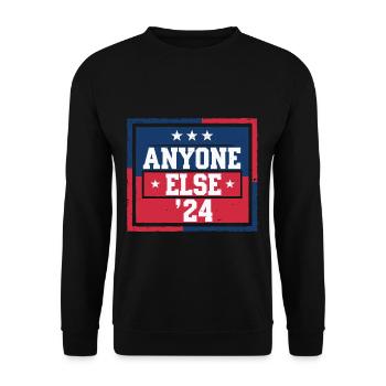 Anyone Else Election 2024 - Unisex Pullover - Schwarz - Vorne - Alina (178cm) & Michal (187cm)