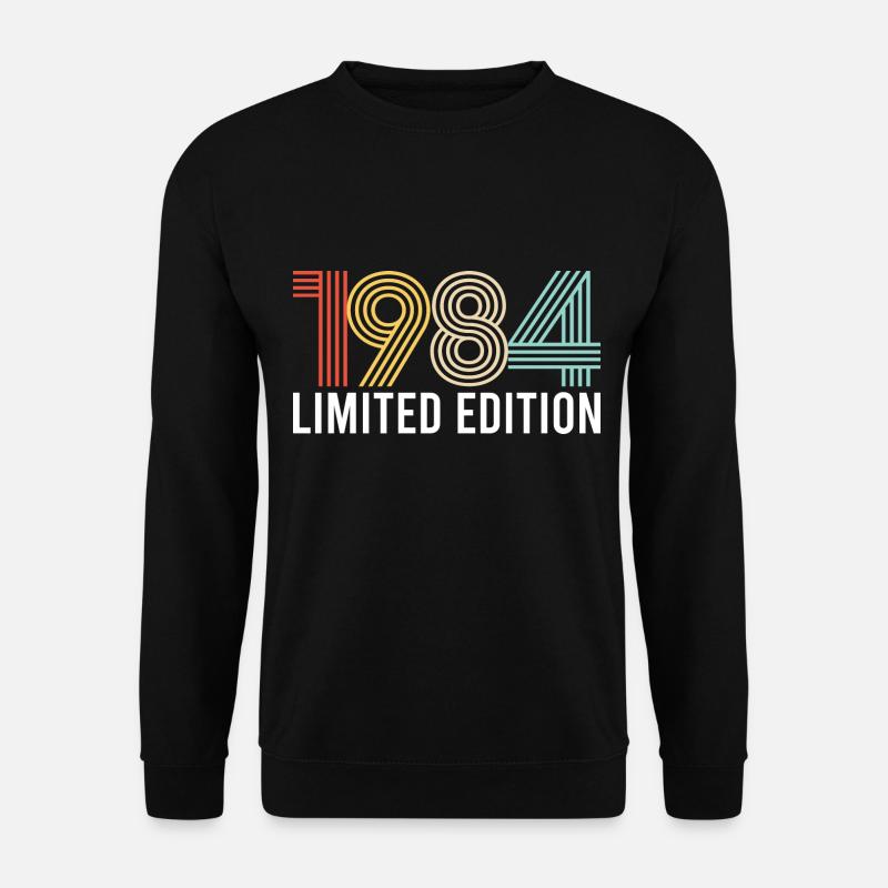 Vintage 1984 Geburtstag Geburtsjahr Retro seashell - Unisex Pullover - Schwarz