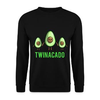 Mama Twins Twin Mom - Unisex Sweatshirt - black - Front - Alina (178cm) & Michal (187cm)