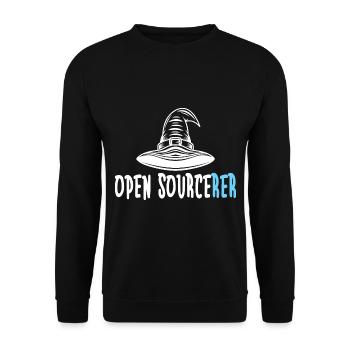 Programmer Coder Software Developer - Unisex Sweatshirt - black - Front - Alina (178cm) & Michal (187cm)