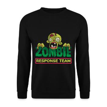 Zombie Lover Cosume for Funny Halloween - Unisex Pullover - Schwarz - Vorne - Alina (178cm) & Michal (187cm)