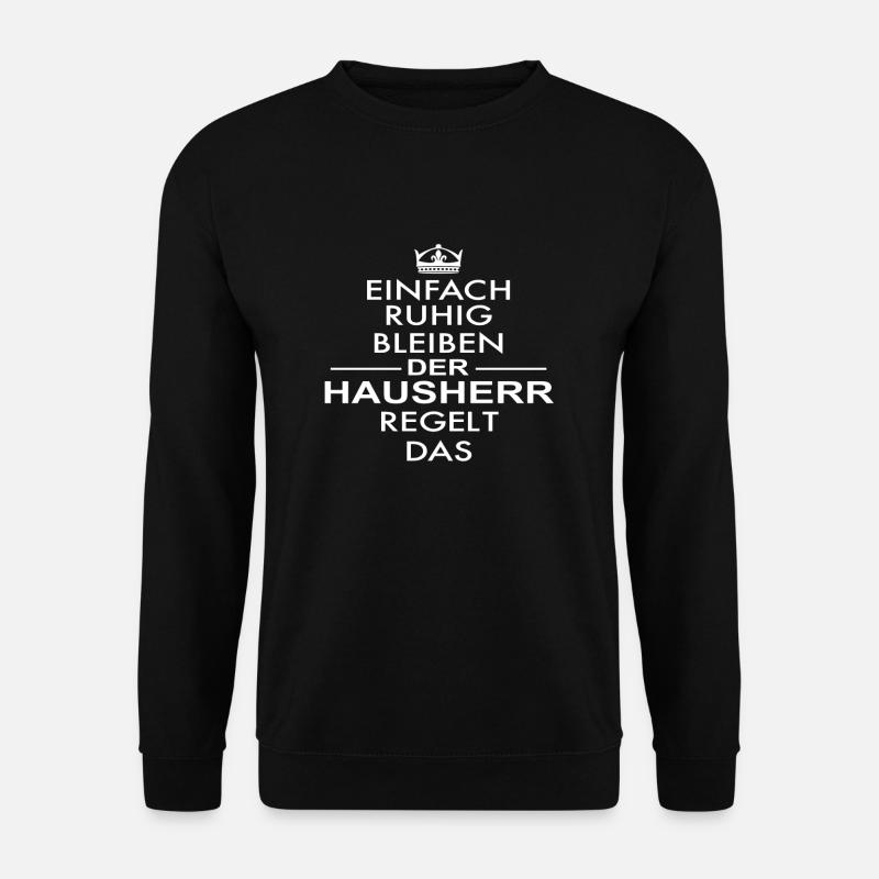 DER HAUSHERR - Unisex Pullover - Schwarz