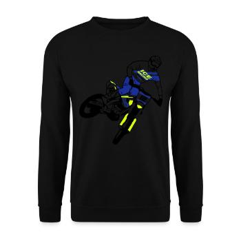 Moto Cross - motocross - Unisex Pullover - Schwarz - Vorne - Alina (178cm) & Michal (187cm)