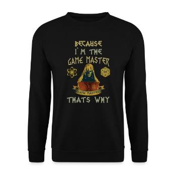 RPG Dice D20 Cube W20 Pen and Paper Game Master - Unisex Sweatshirt - black - Front - Alina (178cm) & Michal (187cm)