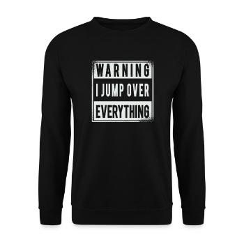 Parkour Parkour runner TOUT course d'obstacles - Sweat-shirt Unisexe - noir - Devant - Alina (178cm) & Michal (187cm)