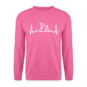 Joueurs de volleyball de beach-volley - Sweat-shirt Unisexe - rose - Devant