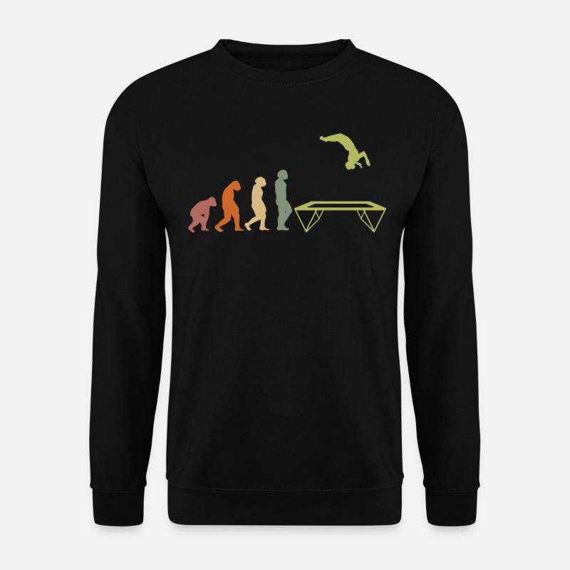 EVOLUTION TRAMPOLIN Turner turnen Fitness Sport - Unisex Pullover - Schwarz