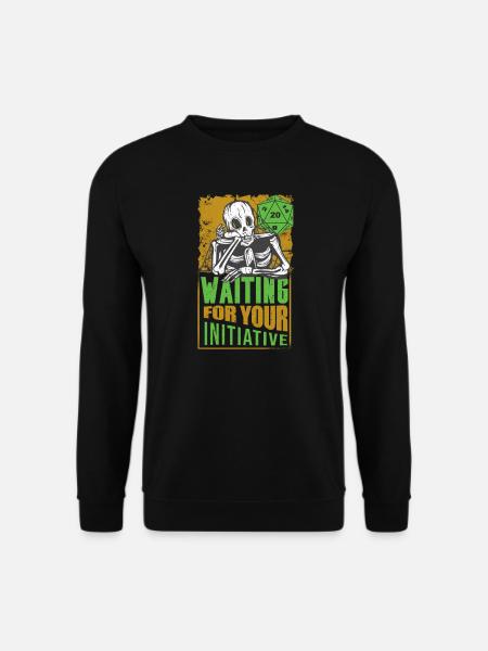 Pen and Paper RPG GAMER Würfel Dice role playing - Unisex Pullover - Schwarz