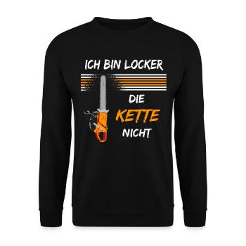 Landschaftsgärtner Motorsäge Gärtnerei Gärtner - Unisex Pullover - Schwarz - Vorne - Alina (178cm) & Michal (187cm)