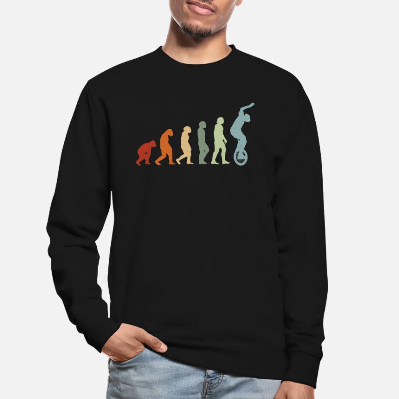 EVOLUTION monocycle monocycle artiste monocycle Sweat-shirt Unisexe