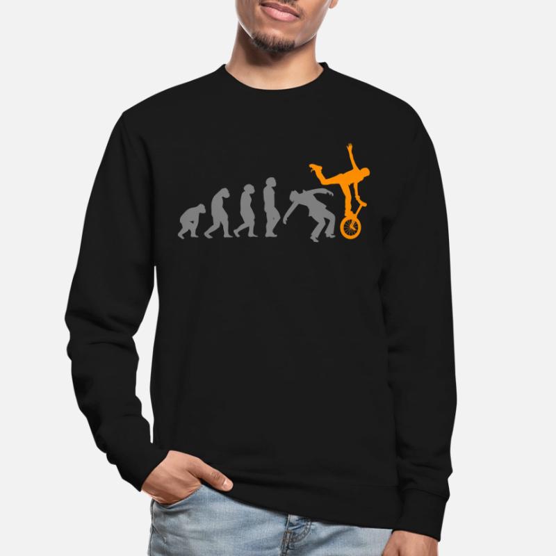 EVOLUTION Einrad Einradfahrer Einradfahrrad rad Unisex Pullover