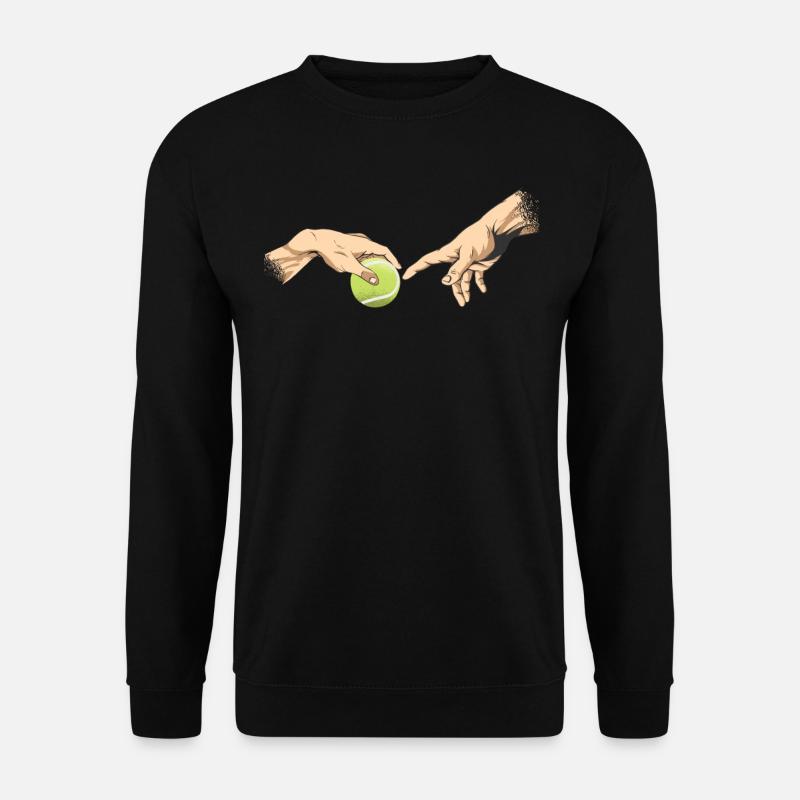 Tennispieler Michelangelo Tennis Spieler Kunst art - Unisex Pullover - Schwarz