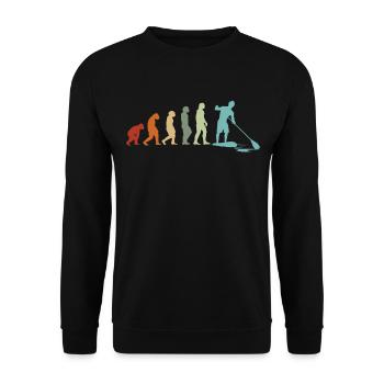 SUP EVOLUTION Surfer Stand Up Paddle Surfing - Unisex Sweatshirt - black - Front - Alina (178cm) & Michal (187cm)