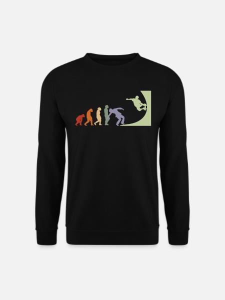 Evolution Skater Skateboard Skate skaten halfpipe - Unisex Pullover - Schwarz