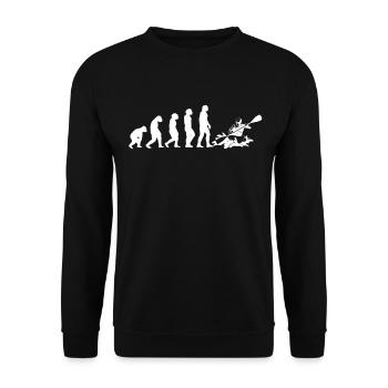 Kayak canoë évolution rafting pédalo bateau à eau - Sweat-shirt Unisexe - noir - Devant - Alina (178cm) & Michal (187cm)
