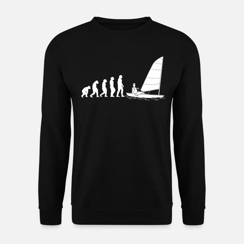 EVOLUTION Segeln Segel Segler Schiff Yacht Boot Se - Unisex Pullover - Schwarz